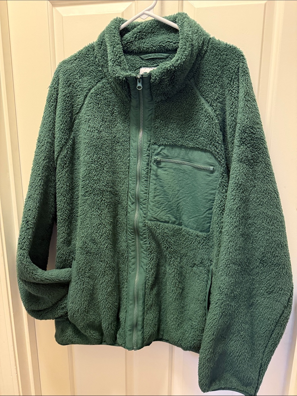 Goodfellow & Co Forest Green Ultra Soft Plush Fleece Jacket